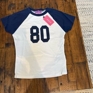 Kids Navy and White Raglan Shirt